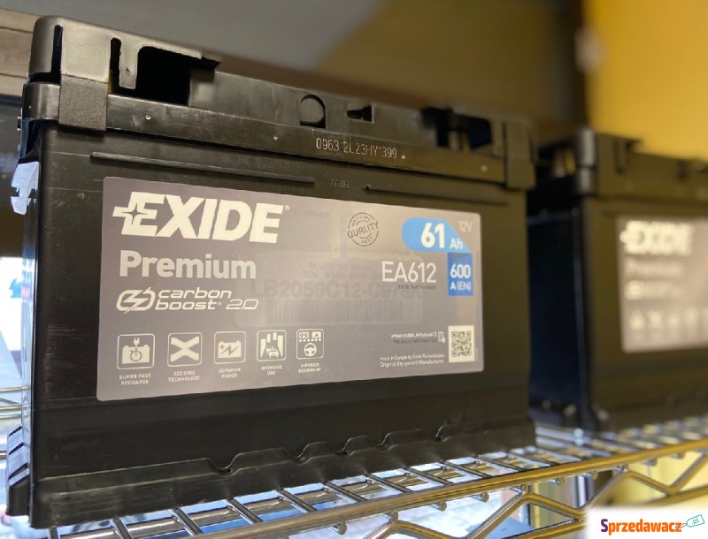 Akumulator 61Ah 600A EA612 Exide Premium - Akumulatory - Augustów