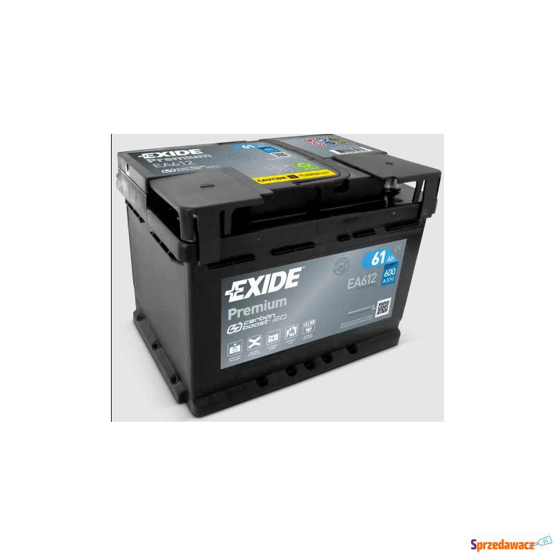 Akumulator 61Ah 600A Exide Premium - Akumulatory - Kalisz