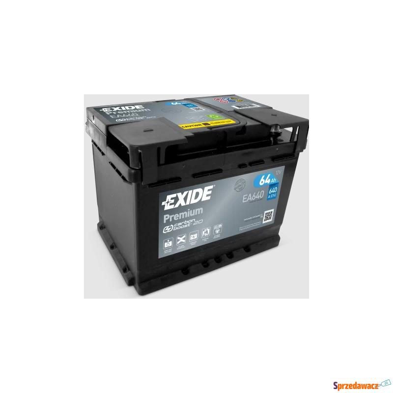 Akumulator 64Ah 640A Exide Premium - Akumulatory - Kalisz