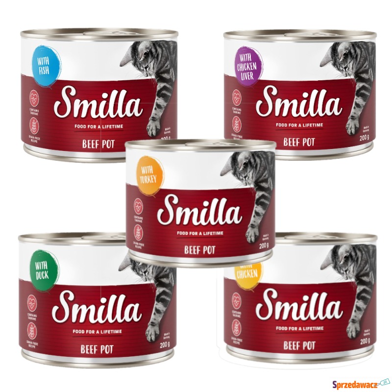 Smilla Puszki z wołowiną, 6 x 200 g - Pakiet... - Karmy dla kotów - Chorzów