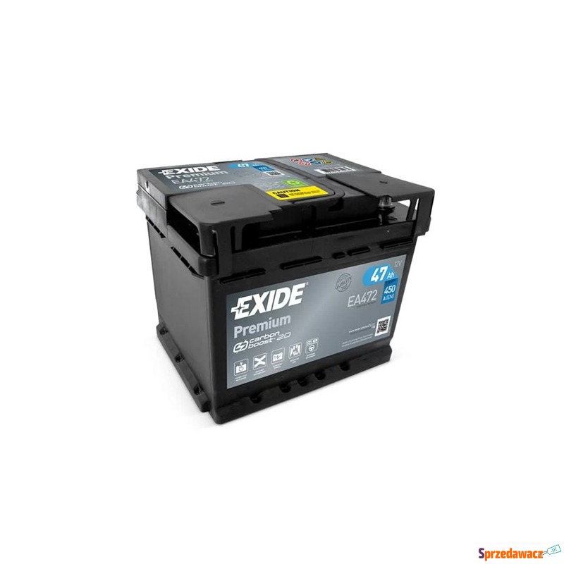 Akumulator 47Ah 450A Exide Premium EA472 P+ - Akumulatory - Ostrowiec Świętokrzyski
