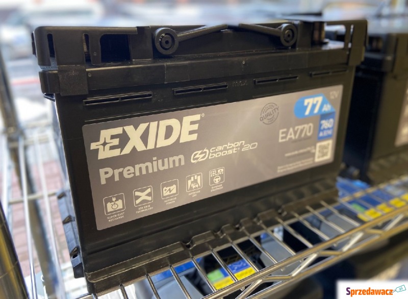 Akumulator 77Ah 760A EA770 Exide Premium - Akumulatory - Augustów