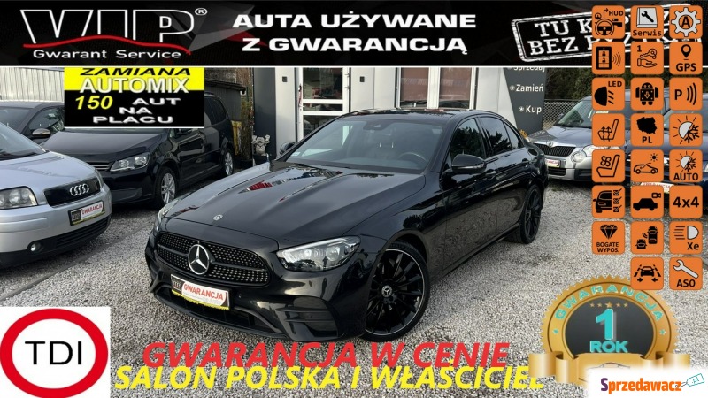 Mercedes - Benz E-klasa  Sedan/Limuzyna 2020,  2.0 diesel, automat - Na sprzedaż za 139 900 zł - Świdnica