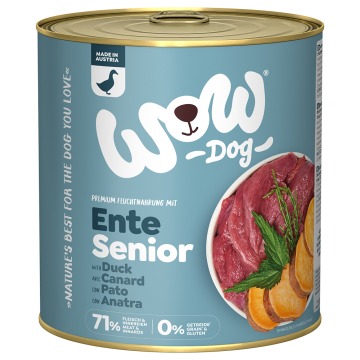 WOW Senior, kaczka, 800 g - 24 x 800 g