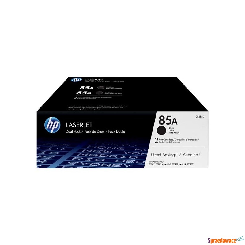 Oryginalny zestaw tonerów HP 85A...
