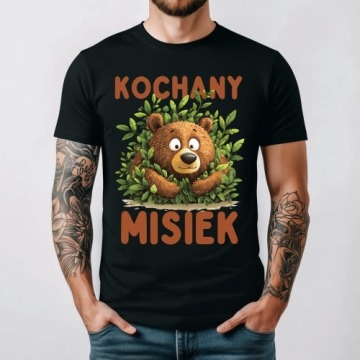 Koszulka męska KOCHANY MISIEK na prezent dla chłopaka/męża