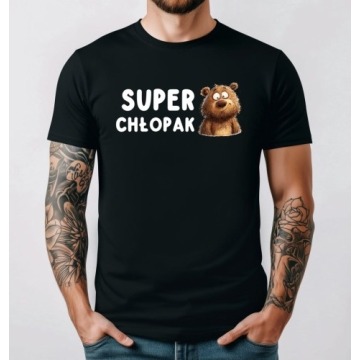 Koszulka męska dla chłopaka na prezent - SUPER CHŁOPAK