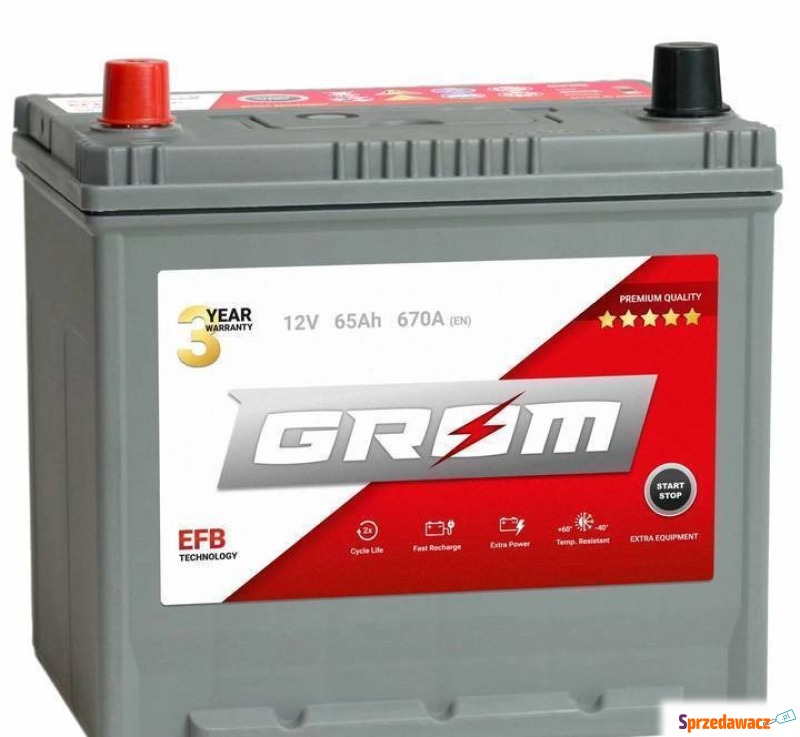 Akumulator 65Ah 670A Grom EFB Japan...
