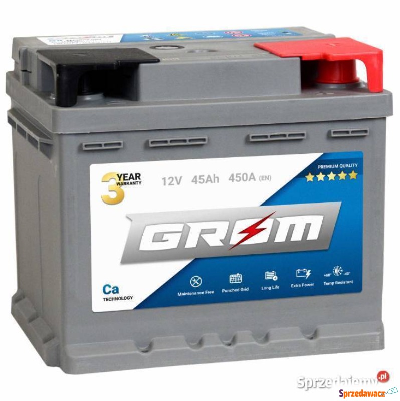 Akumulator 45Ah 450A EN Grom Premium