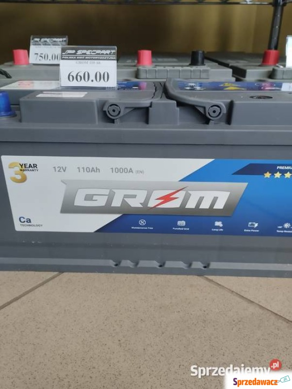 Akumulator 110 AH 1000 A P+ Grom