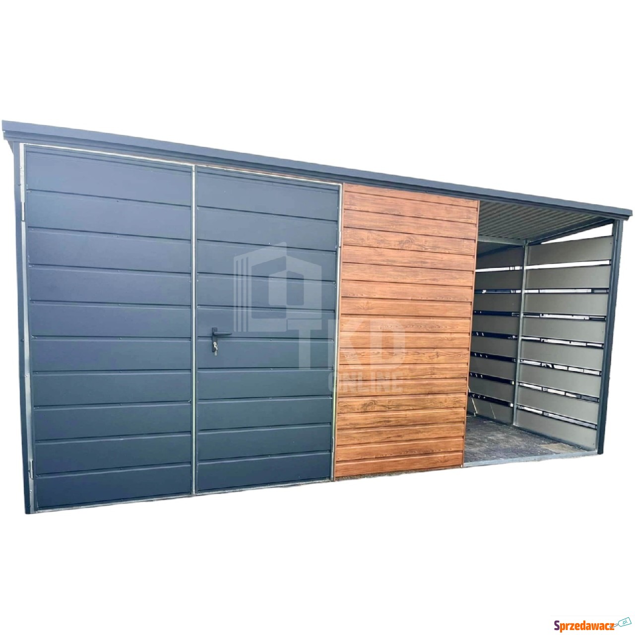 Schowek domek ogrodowy 3x3m + wiata...