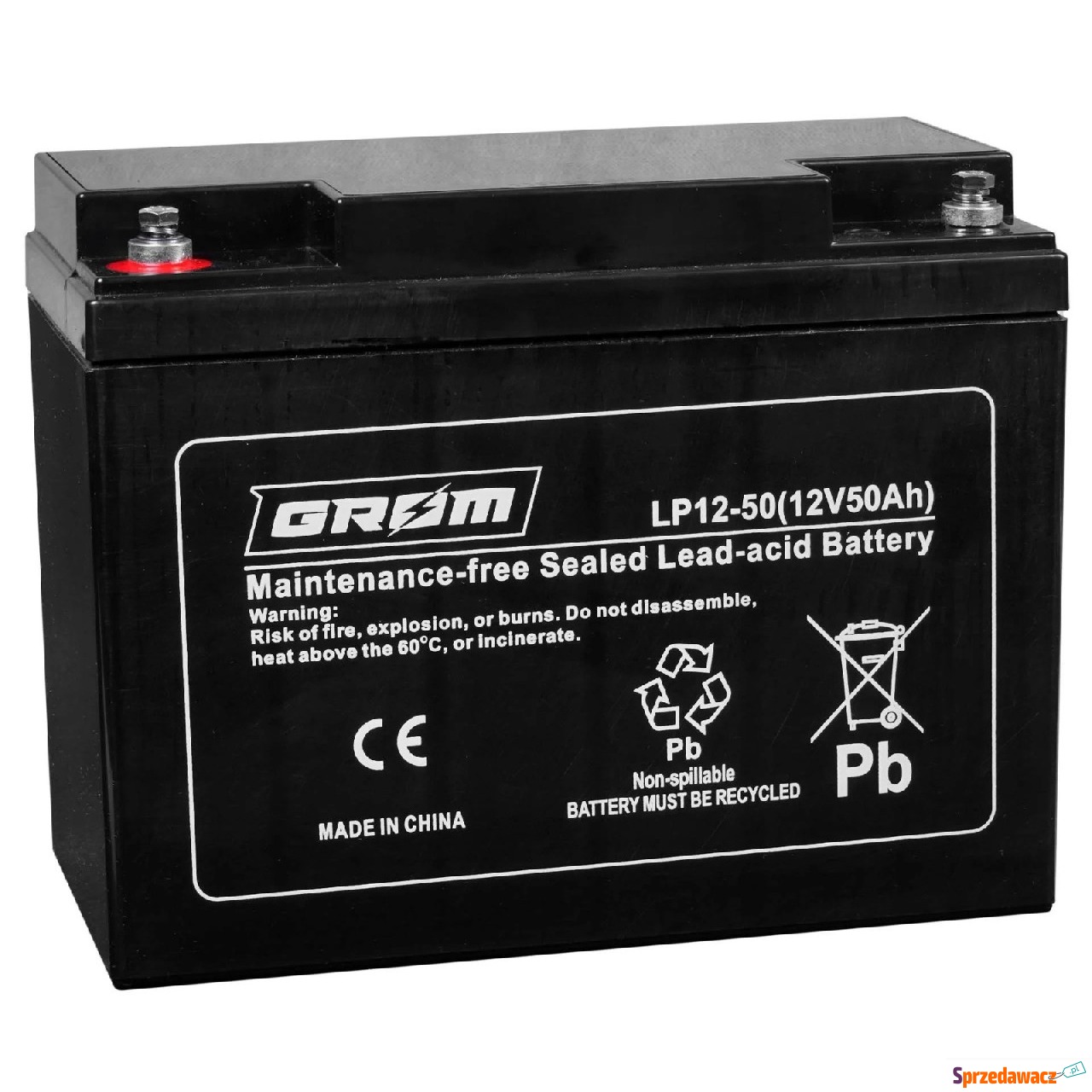 Akumulator 12V 50Ah LP12-50 żelowy...