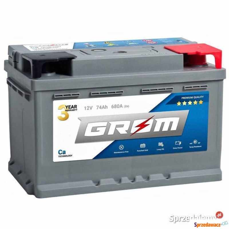 Akumulator 74AH 680A Grom