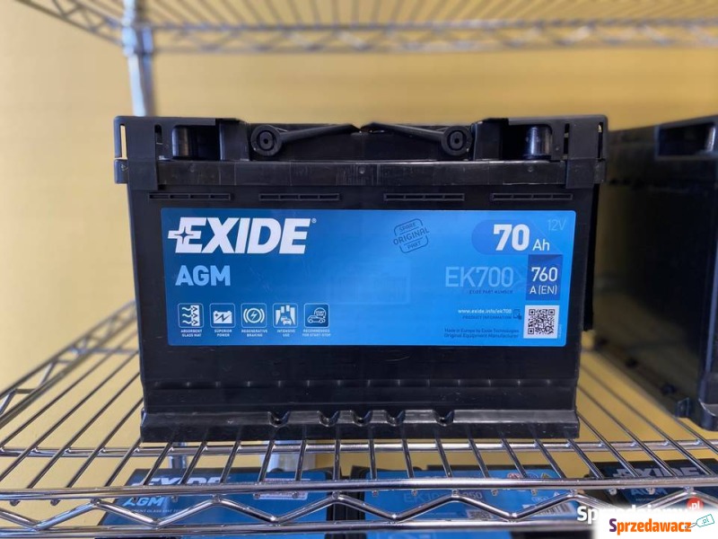 Exide 70Ah 760A agm ek700 Kętr...