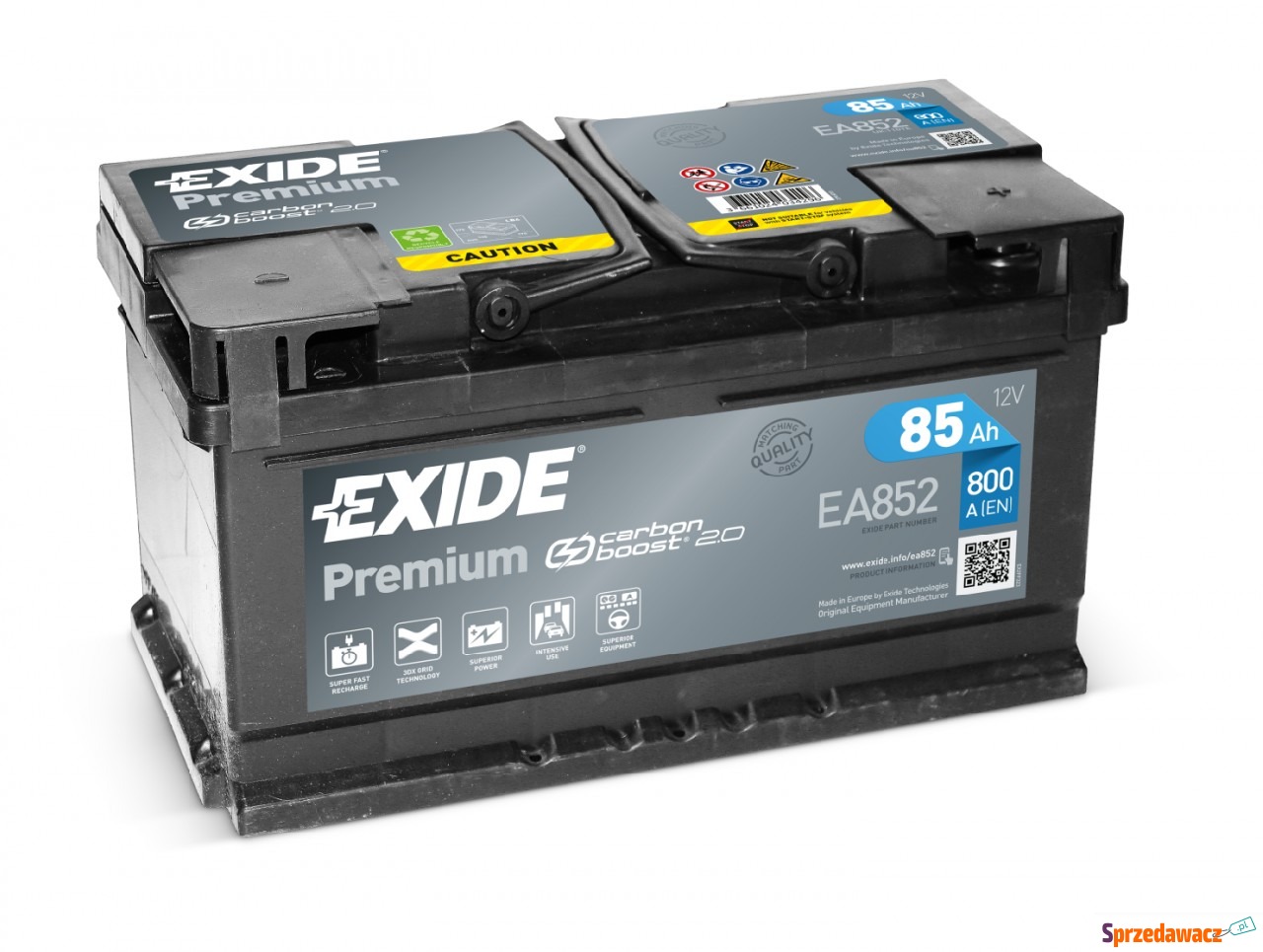 Akumulator 85Ah 800A  Exide Premium