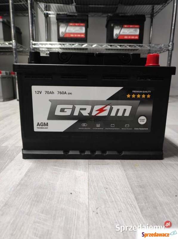Akumulator 70Ah 760A Grom AGM...