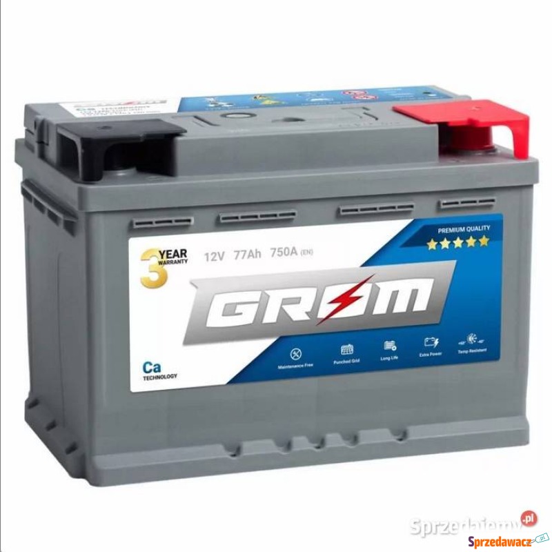 Akumulator 77Ah 750A EN Grom premium