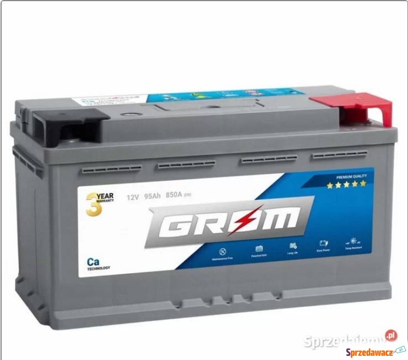 Akumulator 95Ah 850A EN GROM Premium