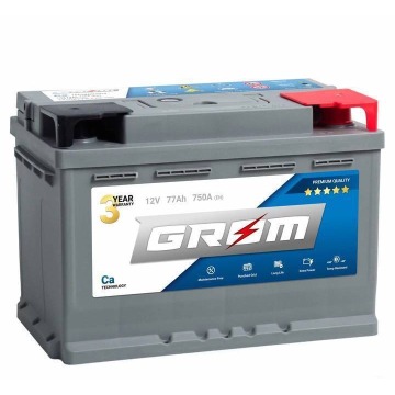 Akumulator 77Ah 750A GROM Premium - Akumulatory - Szczecin - zdjęcie 1