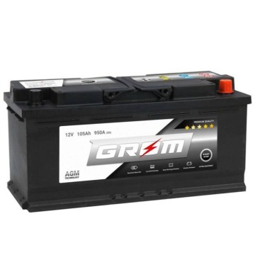 Akumulator 105Ah 950A Grom AGM - Akumulatory - Szczecin - zdjęcie 1