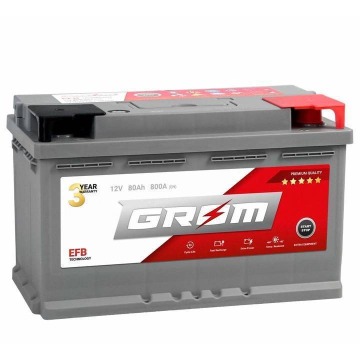 Akumulator 80Ah 800A Grom EFB - Akumulatory - Szczecin - zdjęcie 1
