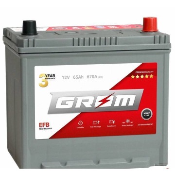 Akumulator 65Ah 670A Grom EFB Japan P+ - Akumulatory - Szczecin - zdjęcie 1