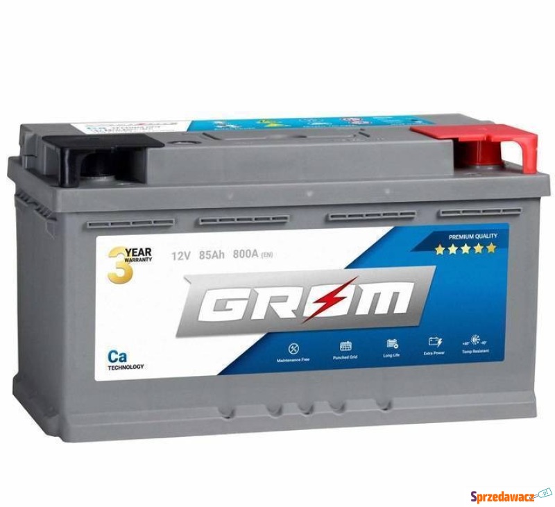Akumulator 85Ah 800A GROM Premium - Akumulatory - Szczecin