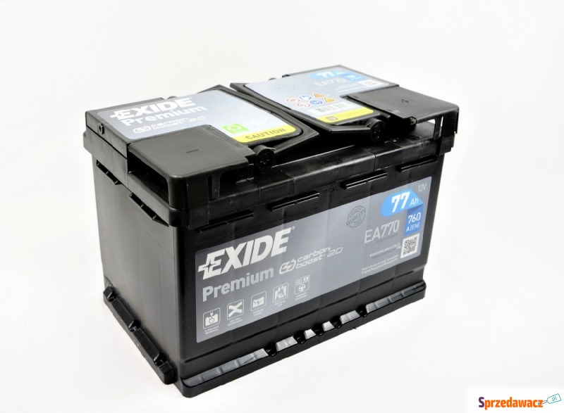 Akumulator 77Ah 760A  Exide Premium Darmowa w... - Akumulatory - Zduńska Wola
