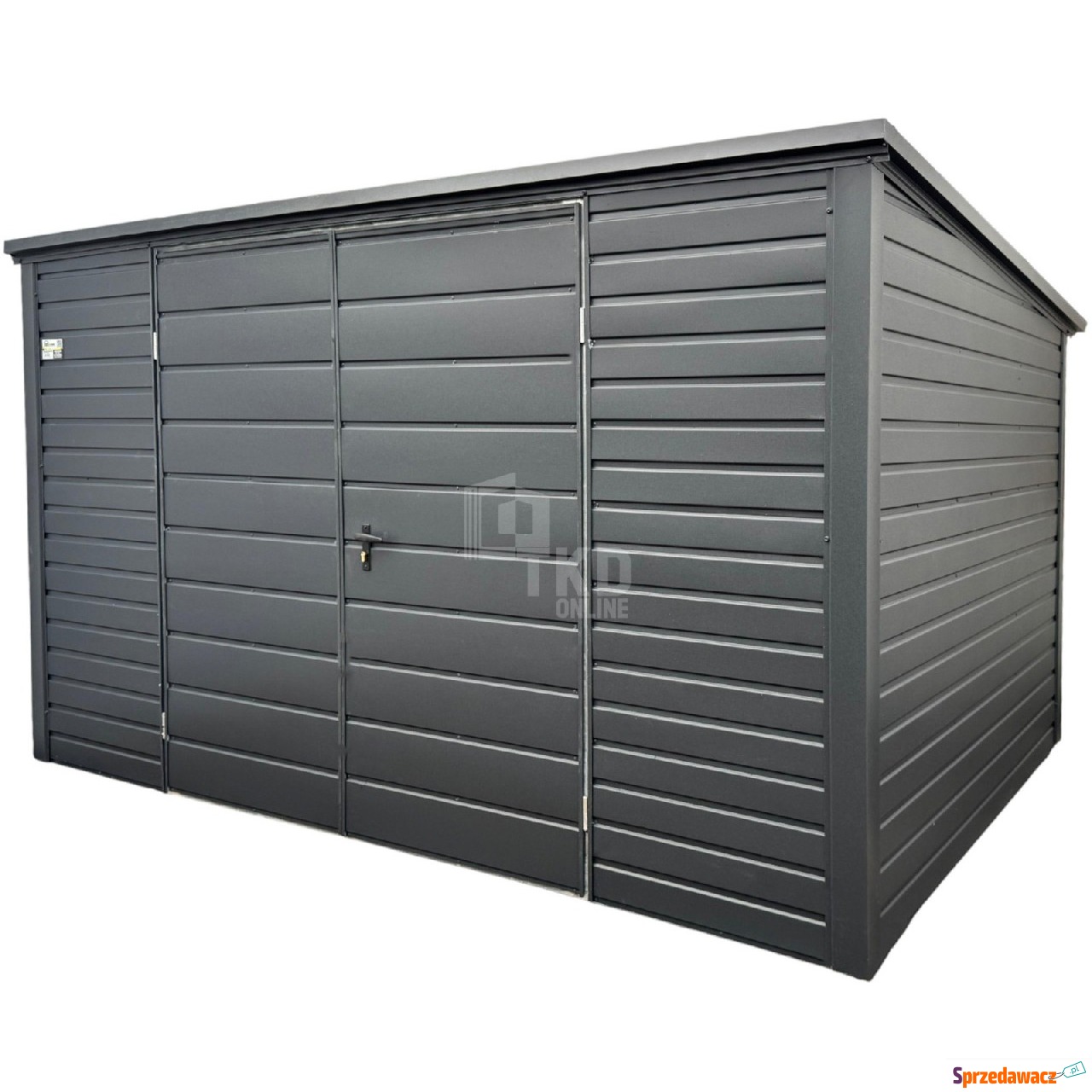 Schowek domek ogrodowy 4x2,5m Brama...