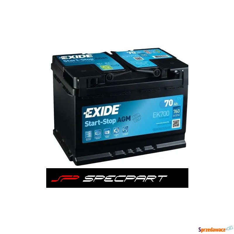 Akumulator 70Ah/760A EXIDE agm...