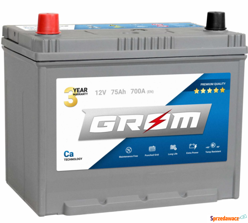 Akumulator 75Ah 700A  Grom Japan...