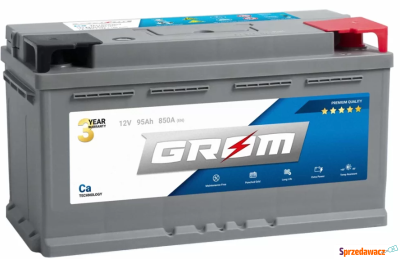 Akumulator 95Ah 850A Grom Premium...