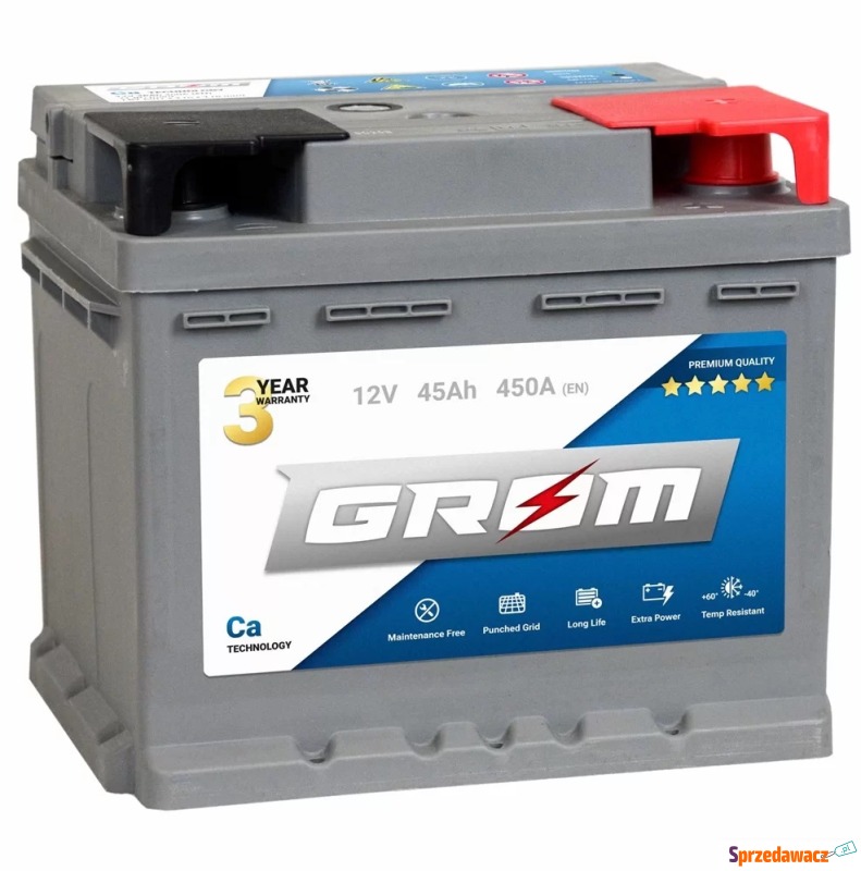 Akumulator 45Ah 450A GROM Premium