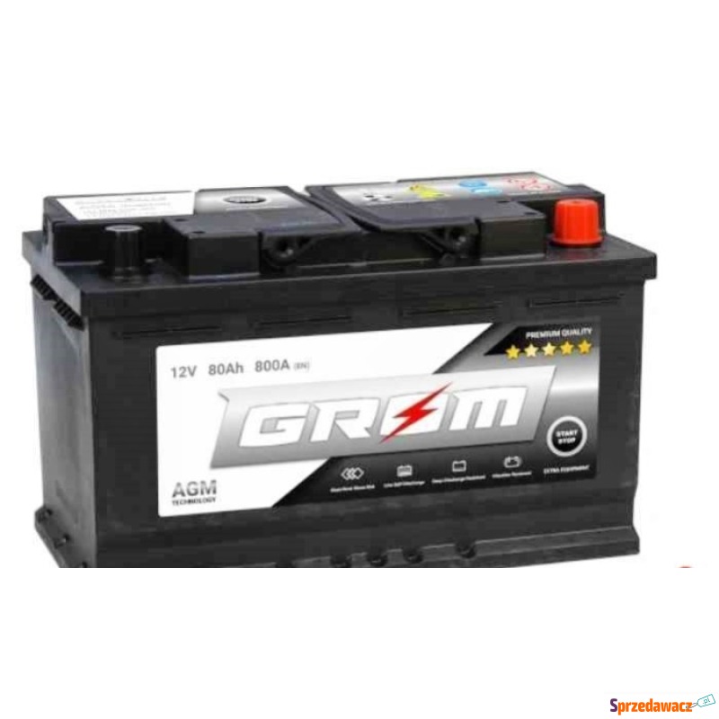 Akumulator 80Ah 800A Grom AGM
