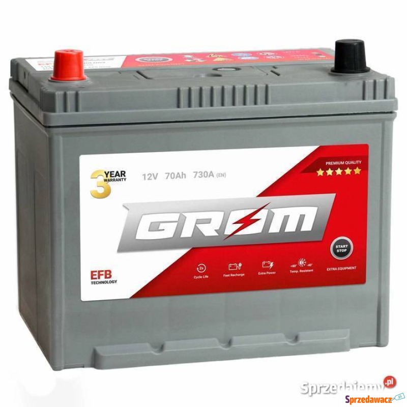 Akumulator 70Ah 730A Grom EFB Japan...