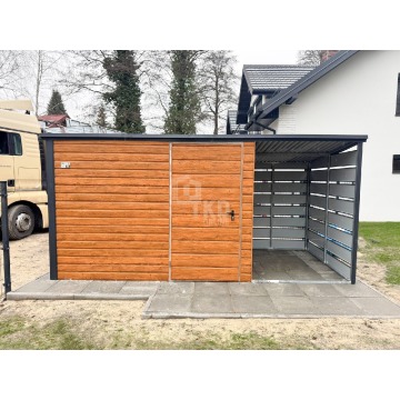 Schowek domek ogrodowy 3x2m + wiata 1,5m drzwi... - Altany, domki, namioty - Nowogard - zdjęcie 4