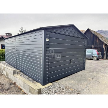 Garaż blaszany 3,5x6m - Brama uchylna - Antracyt... - Garaże i wiaty - Bydgoszcz - zdjęcie 3