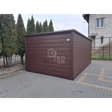 Garaż blaszany 3x5m - Brama uchylna - ciemny... - Garaże i wiaty - Otwock - zdjęcie 3