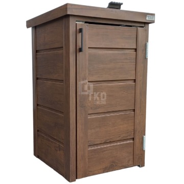 Zabudowa kosza na śmieci wiata obudowa 60x65x110 cm 1x120L ciemny orzech TKD352