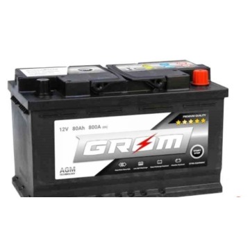 Akumulator 80Ah 800A Grom AGM - Akumulatory - Szczecin - zdjęcie 1