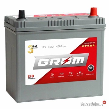 Akumulator 45Ah 460A Grom EFB Japan P/L+ - Akumulatory - Szczecin - zdjęcie 1