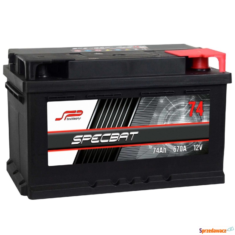 Akumulator 74ah 670a en Specbat Prawy Plus Wysoki - Akumulatory - Bełchatów