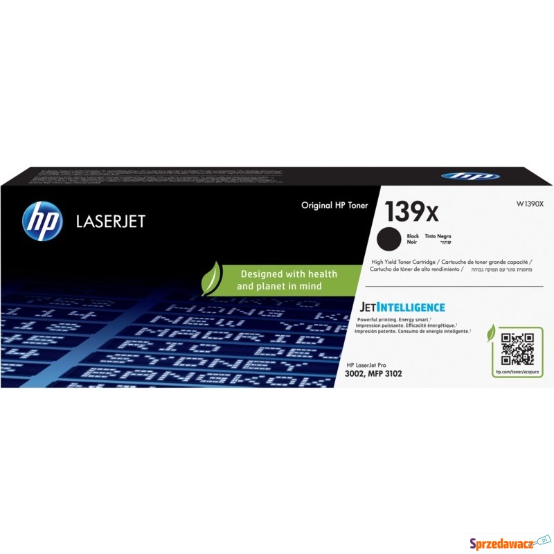 Oryginalny Toner HP 139X LaserJet XL (W1390X) - Tusze, tonery - Gliwice