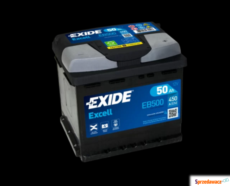 Akumulator 50Ah 450A EB500 EN Exide...