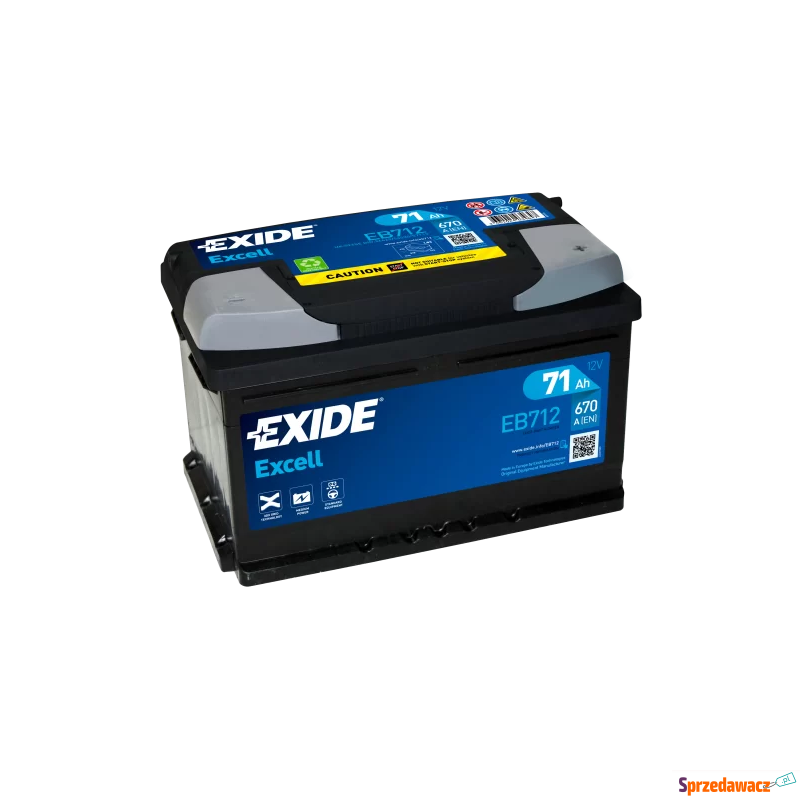Akumulator 71Ah 670A Exide Excell