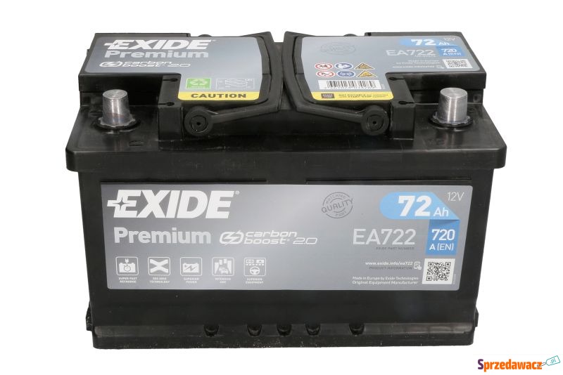 Akumulator 72Ah 720A Exide Premium...
