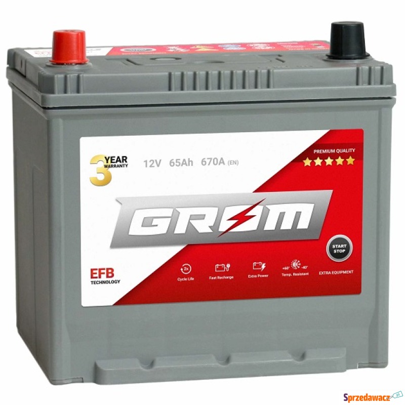 Akumulator 65Ah 670A Grom EFB Japan...