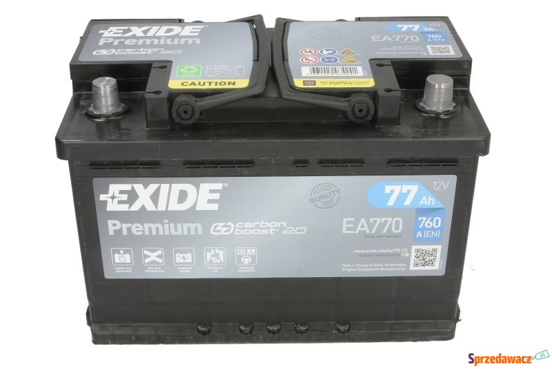 Akumulator 77Ah 760A Exide Premium...