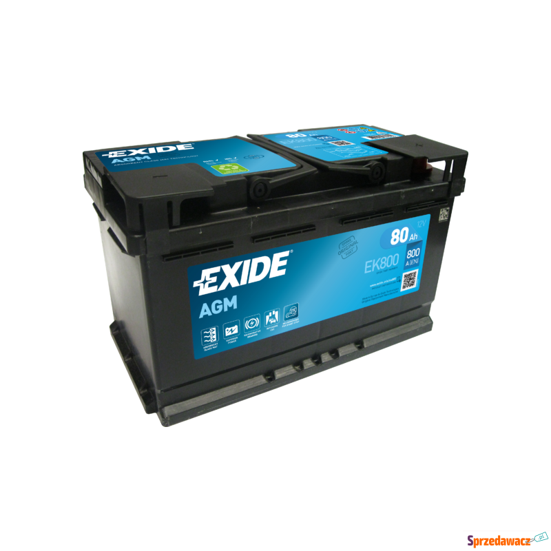 Akumulator 80Ah 800A Exide AGM...