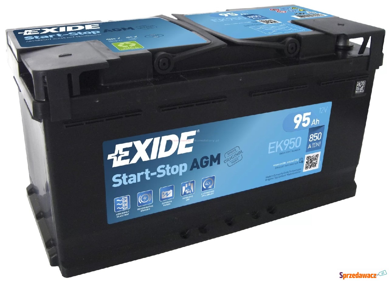 Akumulator 95Ah 850A Exide Agm...